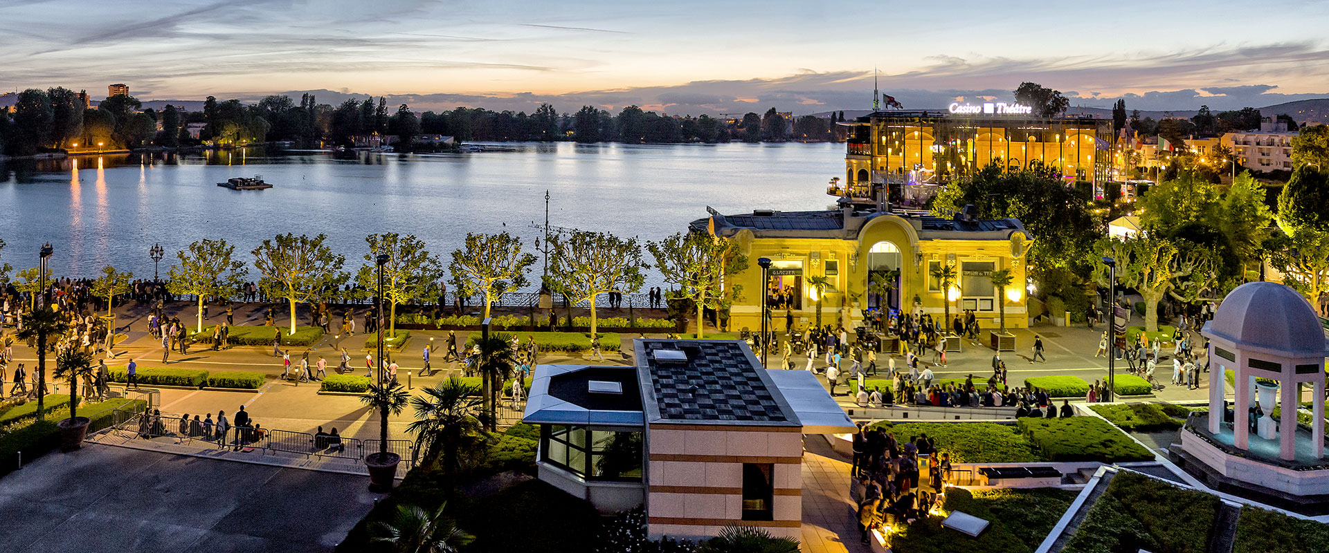 Aération plan d'eau du Lac d'enghien